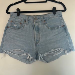 LEVIS 501 Light Wash Shorts
